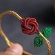 Rose Flower Peace Knot Handmade Luck Bracelet Rose Flower Peace Knot Handmade Luck Bracelet
