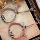 Tibetan Om Mani Padme Hum Silver Dzi Bead Protection Bracelet Tibetan Om Mani Padme Hum Silver Dzi Bead Protection Bracelet