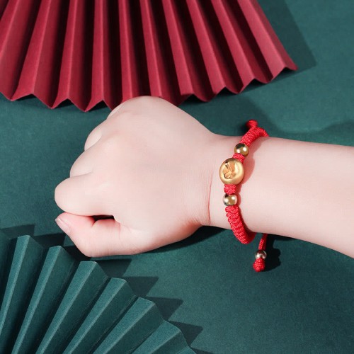999 Sterling Silver Red Rope Kids Luck Bracelet 999 Sterling Silver Red Rope Kids Luck Bracelet