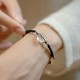 Chalcedony Peace Buckle Positive String Bracelet Chalcedony Peace Buckle Positive String Bracelet