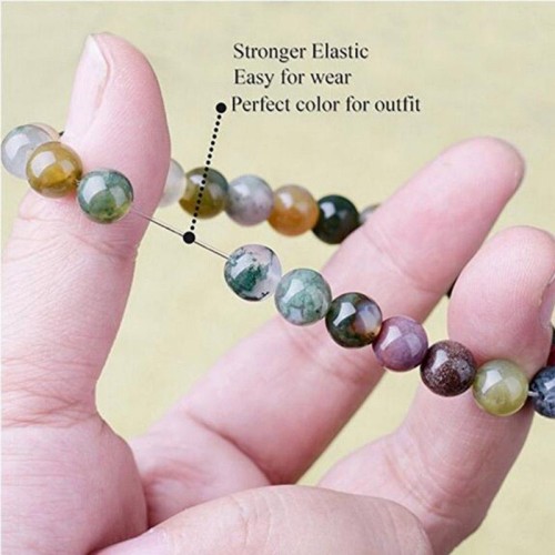 India Agate Beads Luck Yoga Bracelet