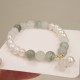 Amethyst Crystal Lotus Healing Bracelet