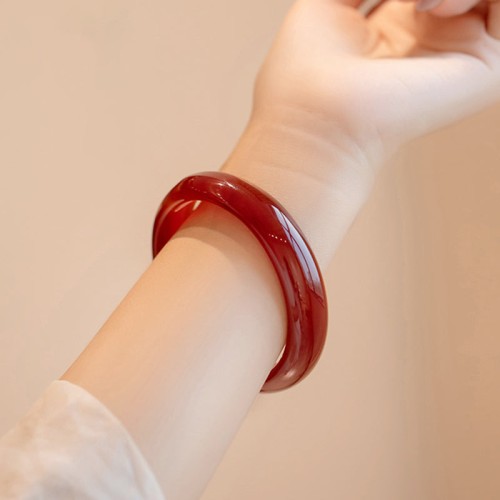 Natural Red Agate Confidence Bangle Natural Red Agate Confidence Bangle