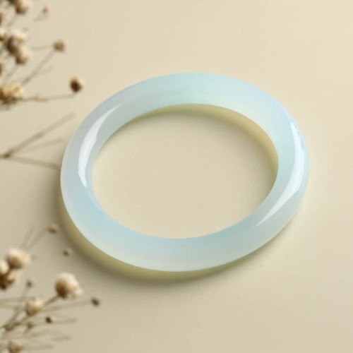 Natural Aquamarine Blessing Serenity Bangle Natural Aquamarine Blessing Serenity Bangle