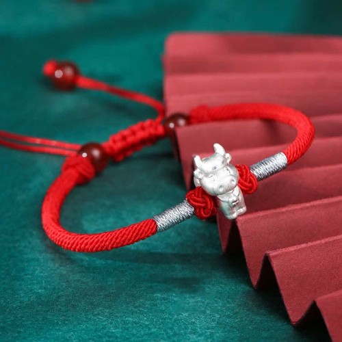 999 Sterling Silver Chinese Zodiac Luck Bracelet 999 Sterling Silver Chinese Zodiac Luck Bracelet