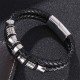 Layered Leather Weave Fortune Bracelet Layered Leather Weave Fortune Bracelet