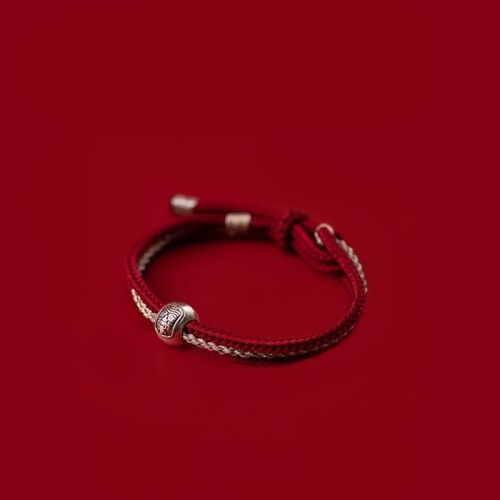 925 Sterling Silver Zakiram Goddess of Wealth Rope Bracelet
