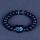 Ebony Wood Liuli Glass Lovely Cat Balance Bracelet Ebony Wood Liuli Glass Lovely Cat Balance Bracelet