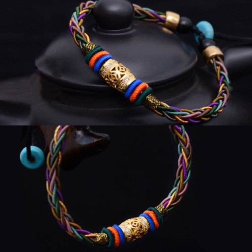 Tibetan Copper Coin Luck Bracelet Tibetan Copper Coin Luck Bracelet