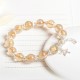 Sterling Silver Citrine Moon Star Bracelet Sterling Silver Citrine Moon Star Bracelet