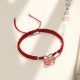 Strawberry Quartz Amethyst Green Phantom Positive Bracelet