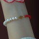 14K Gold Plated Pearl Luck Red String Bracelet 14K Gold Plated Pearl Luck Red String Bracelet