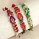 Handmade Peach Blossom Peace Knot Luck Bracelet