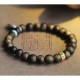 Vietnam Qinan Agarwood Turquoise Balance Strength Bracelet Vietnam Qinan Agarwood Turquoise Balance Strength Bracelet