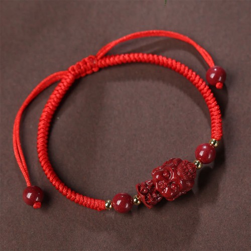 Chinese Zodiac Buddha Cinnabar Amulet Bracelet Chinese Zodiac Buddha Cinnabar Amulet Bracelet