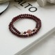 14K Gold Plated Garnet Strawberry Quartz Wrap Bracelet 14K Gold Plated Garnet Strawberry Quartz Wrap Bracelet