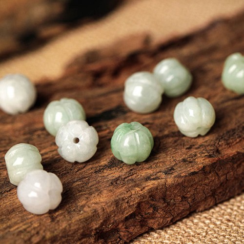 White Jade Peace Buckle Pumpkin Bead Luck Bracelet White Jade Peace Buckle Pumpkin Bead Luck Bracelet