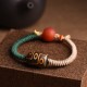 Handmade Tibetan Nine-Eye Dzi Bead Wealth Rope Bracelet Handmade Tibetan Nine-Eye Dzi Bead Wealth Rope Bracelet