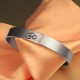 Tibetan OM Symbol Mindfulness Cuff Bracelet