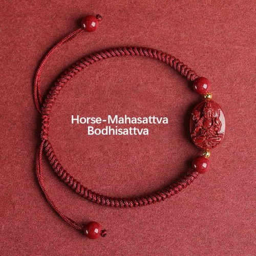 Zodiac Buddha Cinnabar Evil Spirits Bracelet