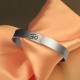 Tibetan OM Symbol Mindfulness Cuff Bracelet