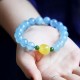 Aquamarine Amber Beads Serenity Healing Bracelet Aquamarine Amber Beads Serenity Healing Bracelet