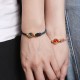 Mountain & Sea Engraved Luck Couple Bracelet