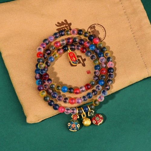 Candy Agate Gold Beast Strength Bracelet Candy Agate Gold Beast Strength Bracelet