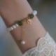 Natural Pearl Hetian Jade Happiness Wisdom Bracelet