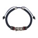 Sterling Silver Year of the Dragon Luck Rope Bracelet
