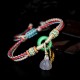 Colorful Rope Chalcedony Peace Harmony Bracelet