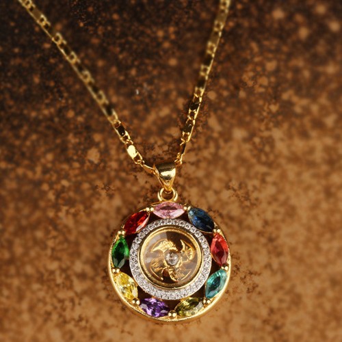 Colorful Zircon Copper Wealth Luck Bracelet Colorful Zircon Copper Wealth Luck Bracelet