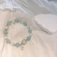 925 Silver Cat's Eye Aquamarine Support Bracelet 925 Silver Cat's Eye Aquamarine Support Bracelet