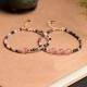 Colorful Tourmaline Strawberry Quartz Positive Love Bracelet Colorful Tourmaline Strawberry Quartz Positive Love Bracelet