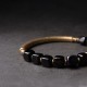Obsidian Crystal Copper Strength Couple Bracelet