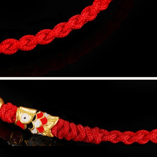 999 Gold Luck Koi Fish Bracelet