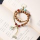 Chalcedony Peace Buckle Soothing Double Wrap Bracelet