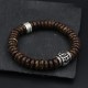 Tibetan Coconut Shell Om Mani Padme Hum Bracelet Tibetan Coconut Shell Om Mani Padme Hum Bracelet