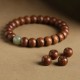 Abelia Wood Jade Bamboo Warding Off Evil Bracelet