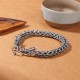 925 Sterling Silver Dragon Success Strength Bangle