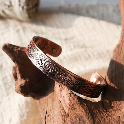 Viking Birds Magnetic Copper Adjustable Bracelet Viking Birds Magnetic Copper Adjustable Bracelet