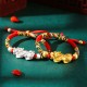999 Silver PiXiu Wealth King Kong Knot Kids Bracelet 999 Silver PiXiu Wealth King Kong Knot Kids Bracelet