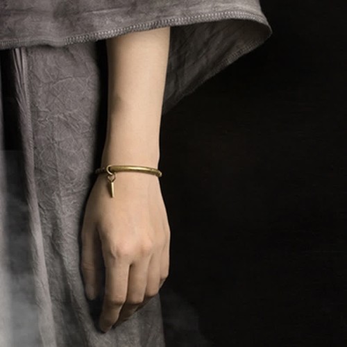 Lava Rock Copper Balance Cuff Bangle