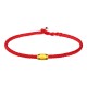 999 Gold Lucky Bead Eight-Thread Peace Knot Bracelet
