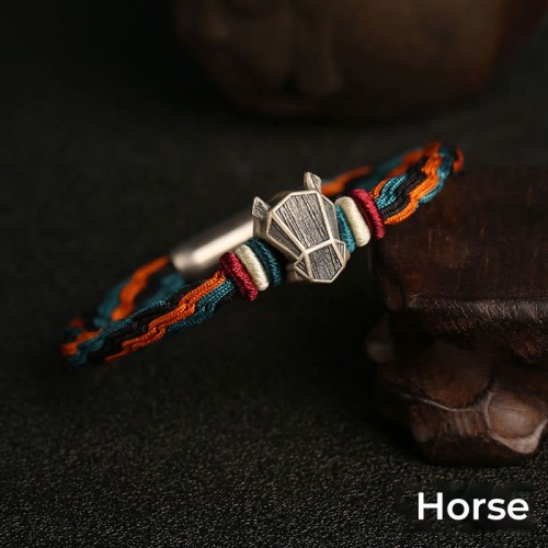 Sterling Silver Dragon Zodiac Protection Bracelet