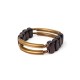 Tibetan Ebony Wood Copper Double Layer Balance Bracelet