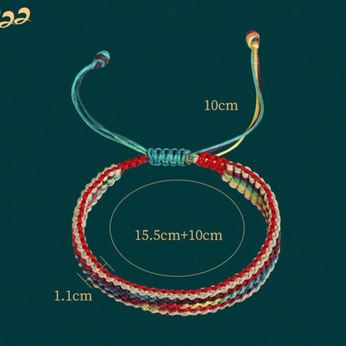 Tibetan Rainbow Protection Braided String Bracelet Tibetan Rainbow Protection Braided String Bracelet
