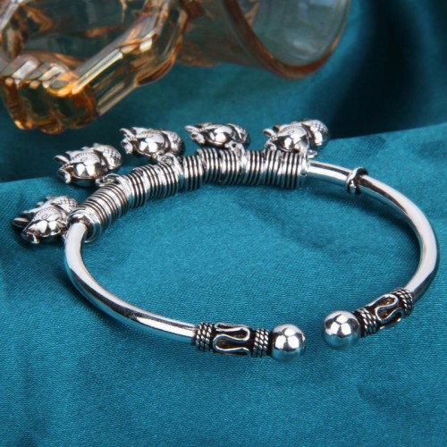 925 Sterling Silver Elephant Strength Bracelet