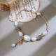 Pearl Moonstone Strawberry Quartz Optimism Bracelet Pearl Moonstone Strawberry Quartz Optimism Bracelet