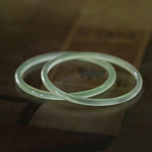 Green Chalcedony Strength Courage Cuff Bracelet